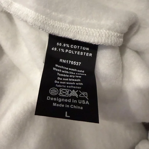 Comfrt Minimalist Straight Leg Sweatpants Snow Leopard Women’s Sz L - Picture 6 of 9